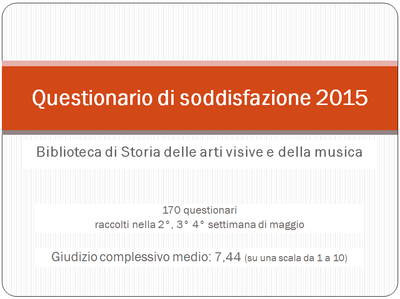 Questionario di soddisfazione 2015_Introduzione