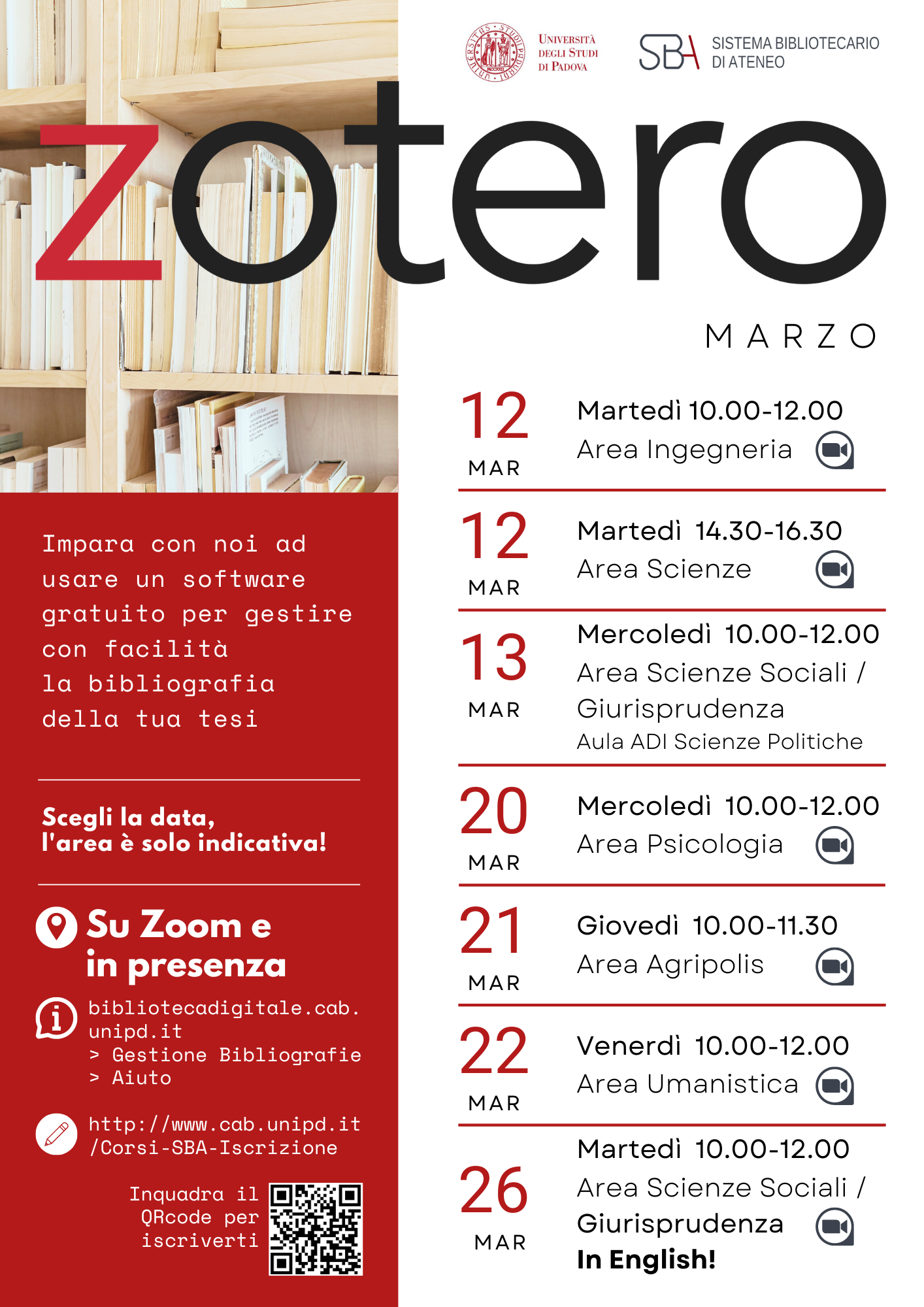 Corsi Zotero marzo